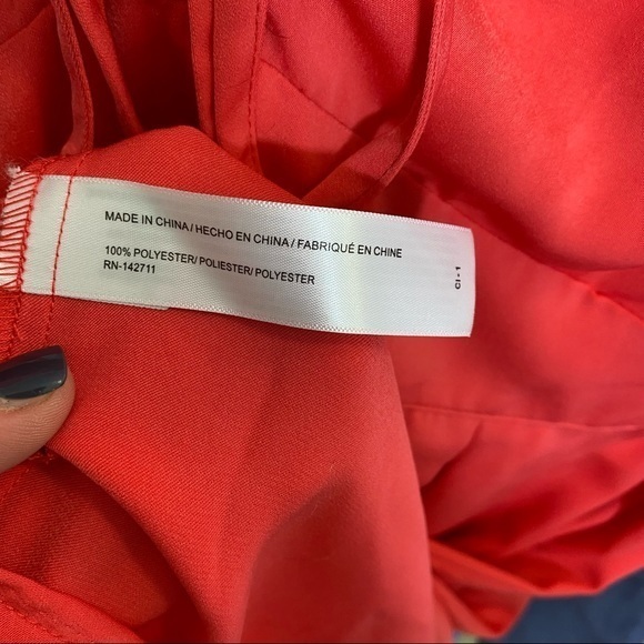 Eloquii Flare Sleeve Dress with Halter Detail in poppy - Picture 15 of 15